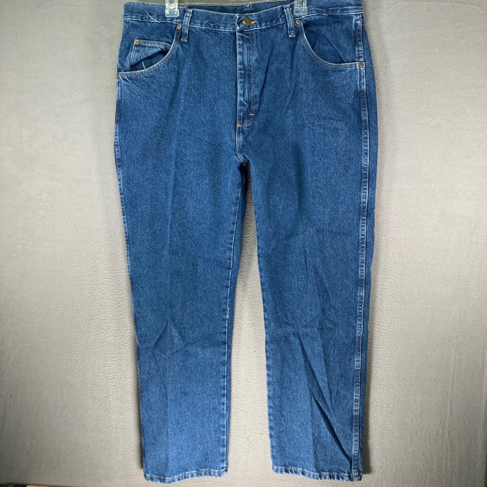 Wrangler Regular Fit Jeans Mens 40x30 Blue Denim Cotton Made‎ in Mexico